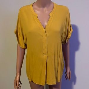 Goldenrod v-neck tunic